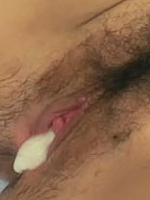 Horny Japanese teen receiving a huge solid internal cumshot